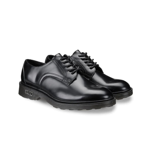 Scarpa Uomo stringata in pelle lucida Nero CULT- Francavilla Moda